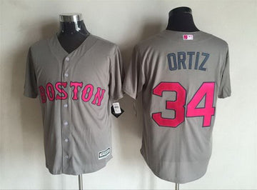 David Ortiz Boston Red Sox gray jersey