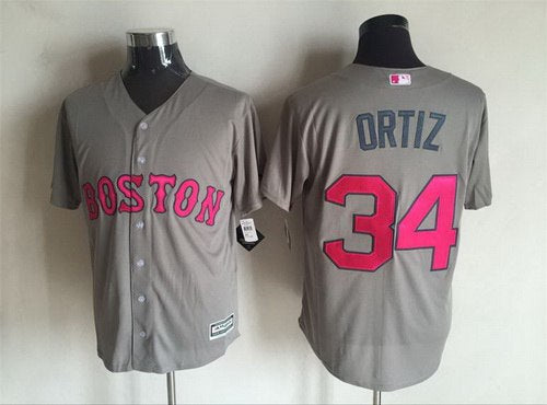 David Ortiz Boston Red Sox gray jersey