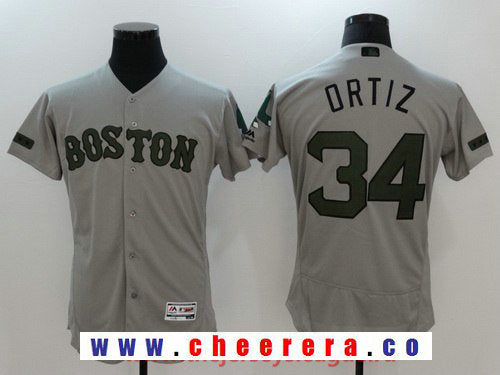 David Ortiz Boston Red Sox gray jersey