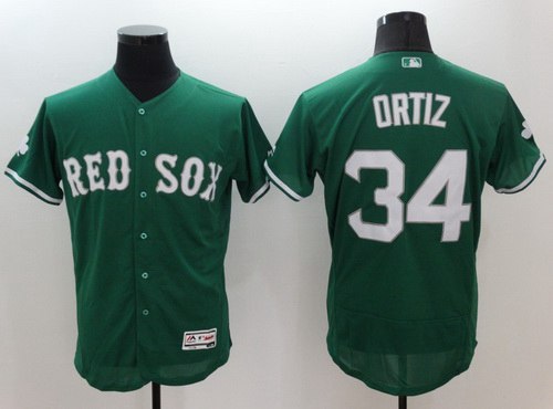 David Ortiz Boston Red Sox green jersey