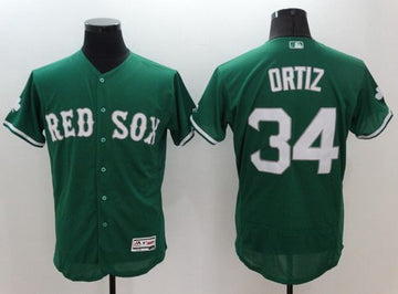 David Ortiz Boston Red Sox green jersey