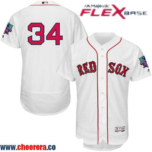 David Ortiz Majestic Boston Red Sox white Home jersey