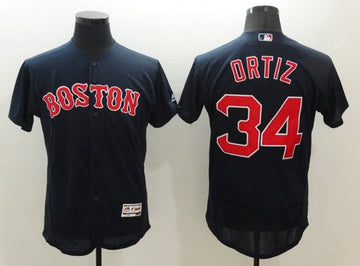 David Ortiz Boston Red Sox navy jersey