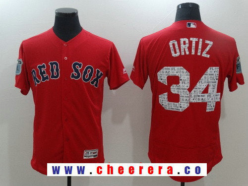 David Ortiz Boston Red Sox red jersey