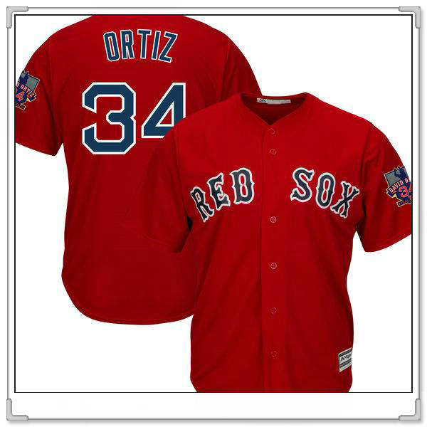David Ortiz Boston Red Sox red jersey