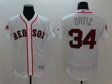David Ortiz Boston Red Sox white Fashion jersey
