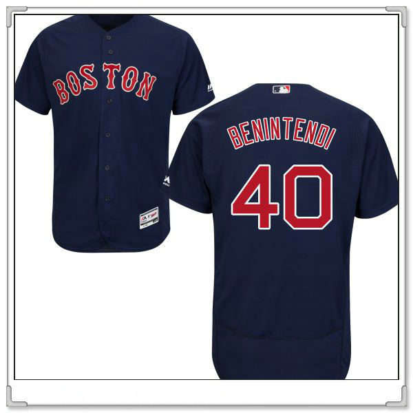 Andrew Benintendi Boston Red Sox navy jersey