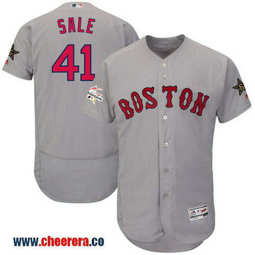 Chris Sale Majestic Boston Red Sox gray All-Star jersey