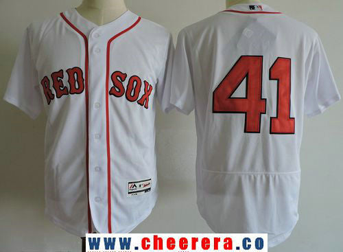 Chris Sale No Name Boston Red Sox white Home jersey