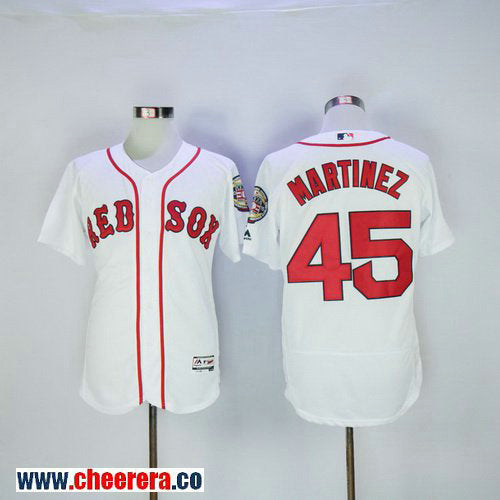 Pedro Martinez Boston Red Sox white jersey