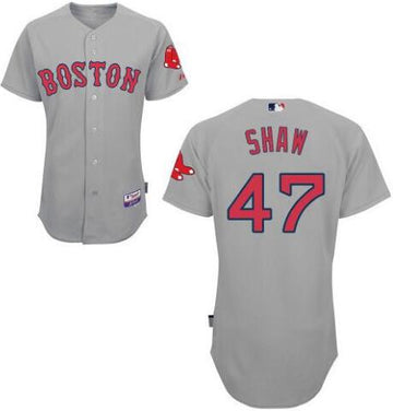 Travis Shaw Boston Red Sox gray Road jersey