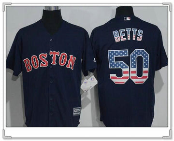 Mookie Betts Boston Red Sox navy Fashion jersey