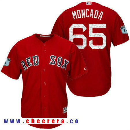 Yoan Moncada Boston Red Sox red jersey