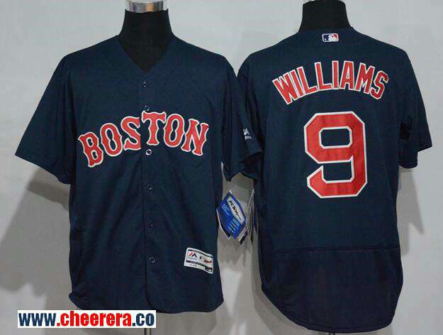 Ted Williams Boston Red Sox navy jersey