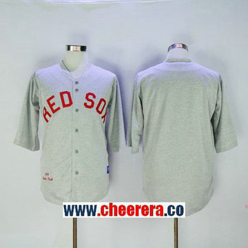 Babe Ruth Blank Boston Red Sox gray Throwback jersey