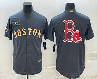 Logo Boston Red Sox grey jersey