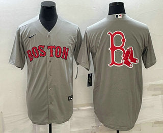 Logo Boston Red Sox grey jersey
