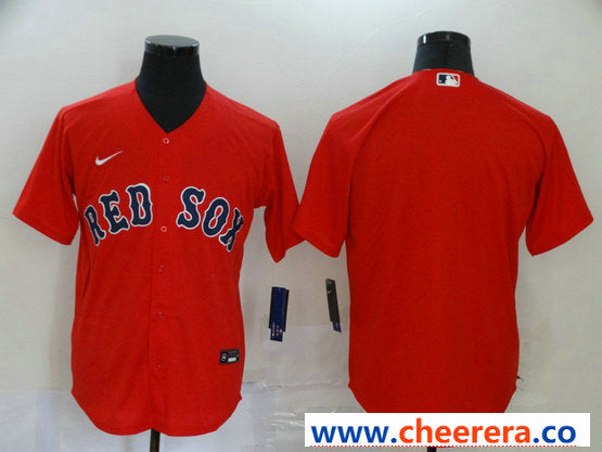 Custom Boston Red Sox red jersey