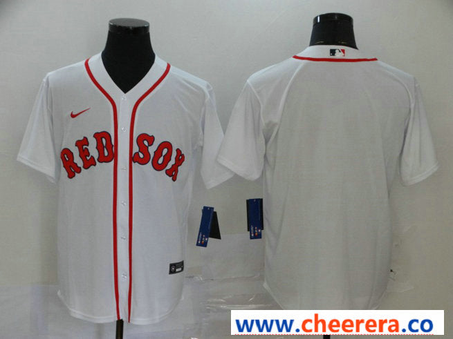 Custom Boston Red Sox white jersey