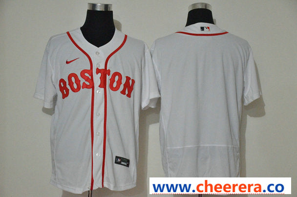 Custom Boston Red Sox white jersey