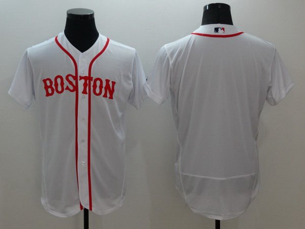 Custom Boston Red Sox white Retro jersey