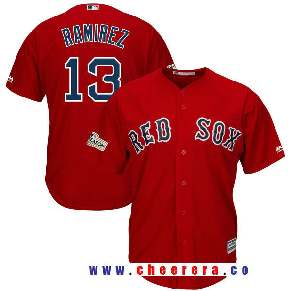 Hanley Ramirez Majestic Boston Red Sox scarlet jersey