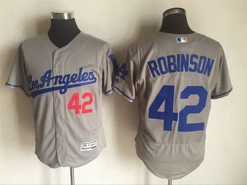 Jackie Robinson Los Angeles Dodgers gray Road jersey