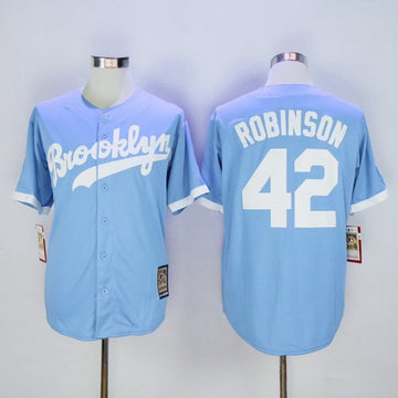 Jackie Robinson Los Angeles Dodgers blue Throwback jersey