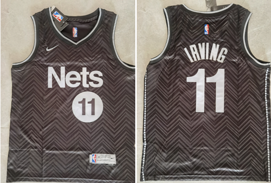 Kyrie Irving Brooklyn Nets black jersey