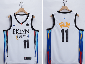 Kyrie Irving Brooklyn Nets white jersey