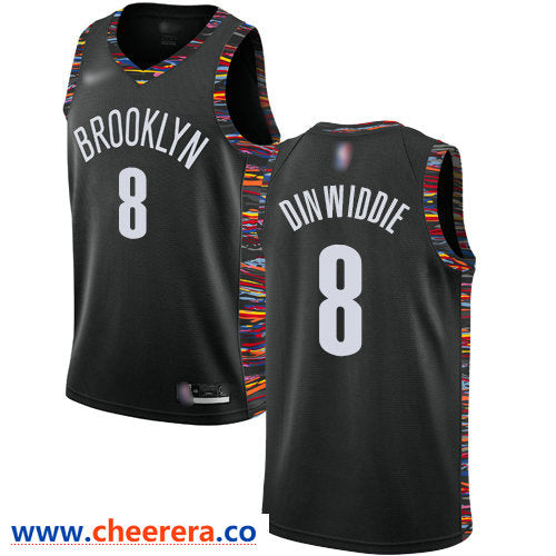 Spencer Dinwiddie Brooklyn Nets black jersey