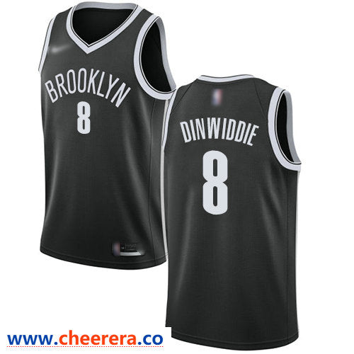 Spencer Dinwiddie Brooklyn Nets black jersey