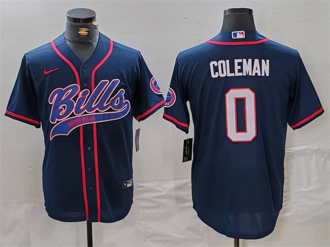 Keon Coleman Buffalo Bills navy jersey