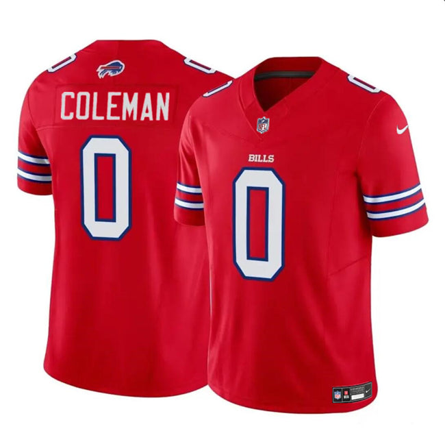 Keon Coleman Buffalo Bills red Vapor jersey