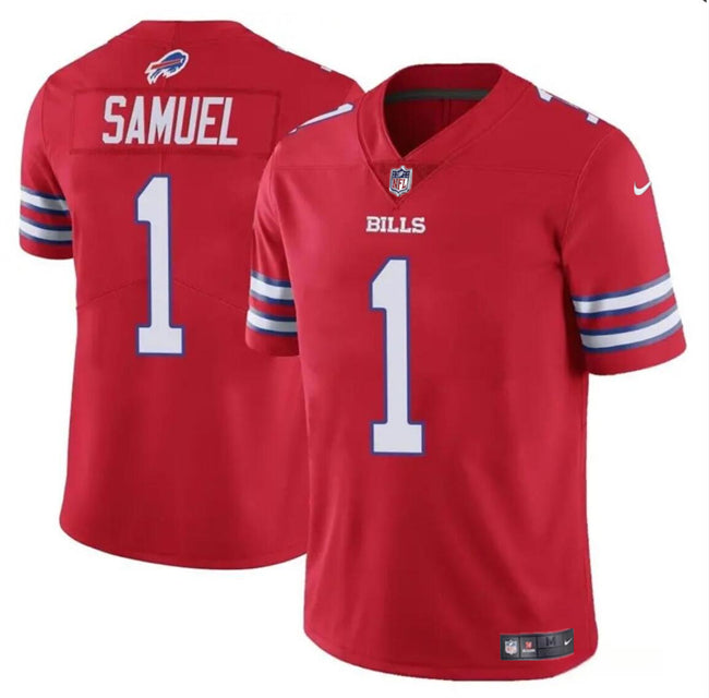 Curtis Samuel Buffalo Bills red Vapor jersey