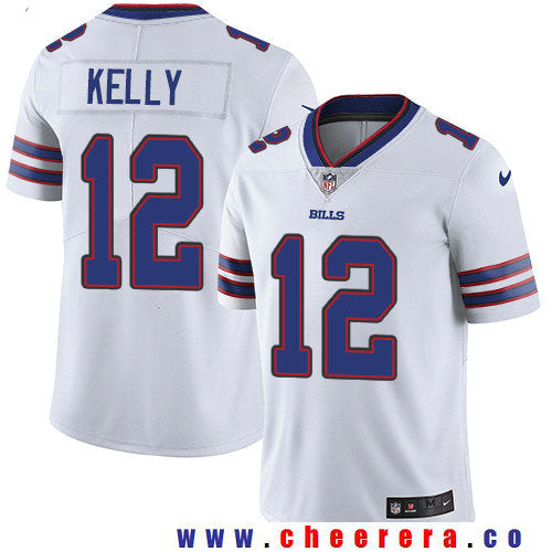 Jim Kelly Buffalo Bills white Vapor jersey