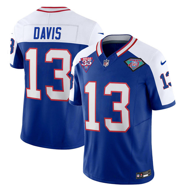 Gabe Davis Buffalo Bills blue Vapor jersey
