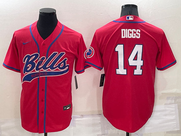 Stefon Diggs Buffalo Bills red jersey