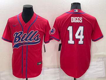 Stefon Diggs Buffalo Bills red jersey