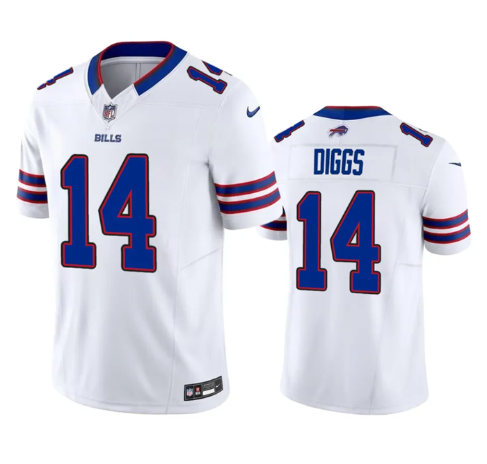 Stefon Diggs Buffalo Bills white Vapor jersey
