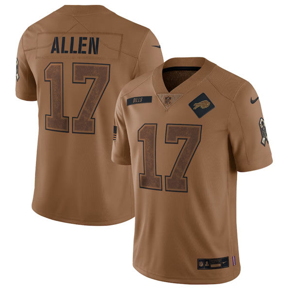 Josh Allen Buffalo Bills brown Salute To Service jersey