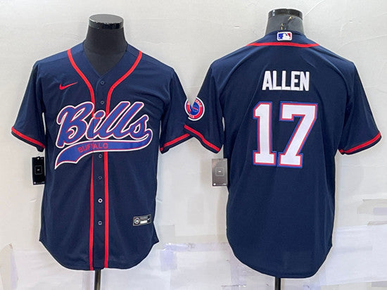 Josh Allen Buffalo Bills navy jersey