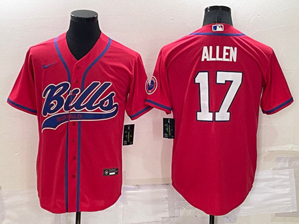 Josh Allen Buffalo Bills red jersey