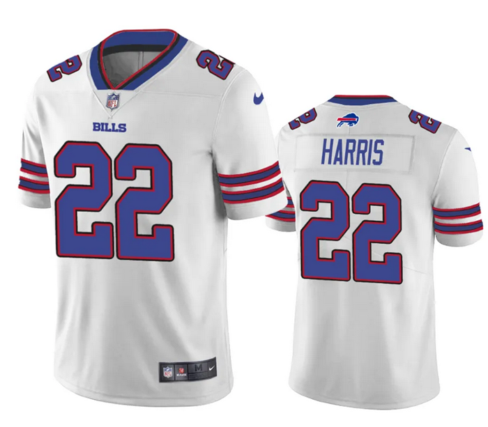 Damien Harris Buffalo Bills white Vapor jersey