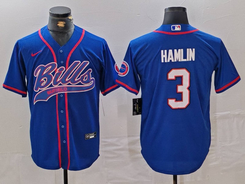 Damar Hamlin Buffalo Bills blue jersey