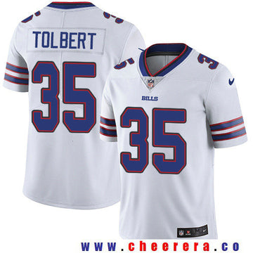 Mike Tolbert Buffalo Bills white Vapor jersey