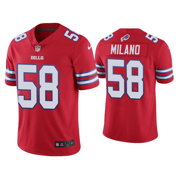 Matt Milano Buffalo Bills red Vapor jersey
