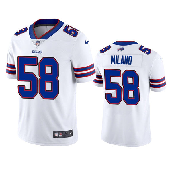 Matt Milano Buffalo Bills white Vapor jersey