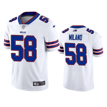 Matt Milano Buffalo Bills white Vapor jersey