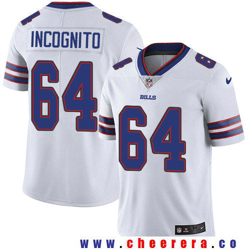 Richie Incognito Buffalo Bills white Vapor jersey